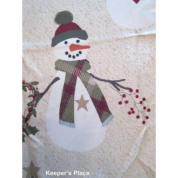 Avanti Linens Country Snowman Pip Berries Hearts - Picture 3 of 10